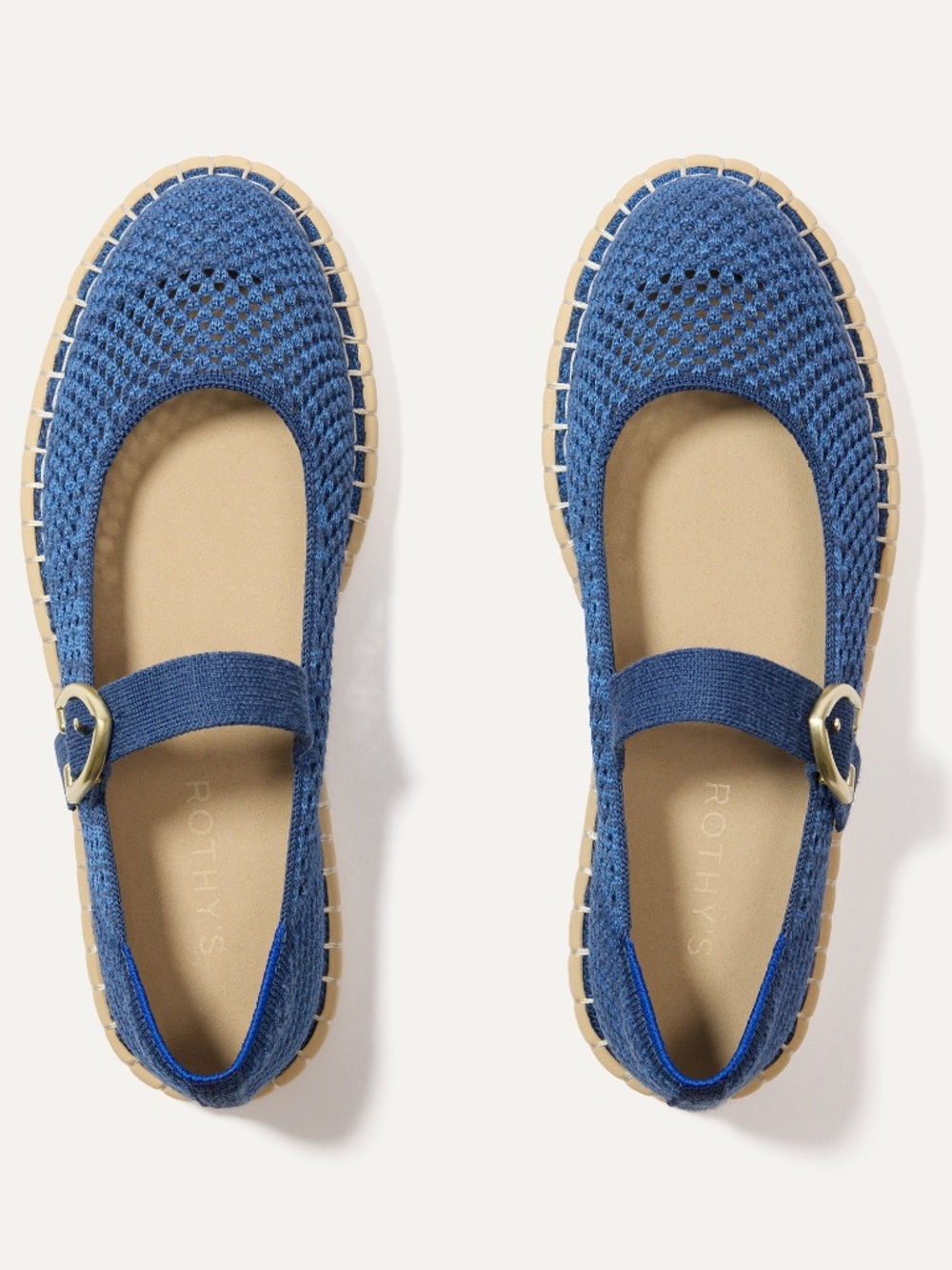 Rothy's The Espadrille Mary Jane - Blue Breeze Size 10